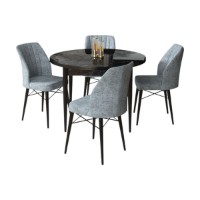 Set mobilă pentru bucătărie Hanah Home Rox Black Marble Grey imaginea #2 — magazin online Desire.md