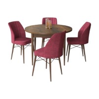 Set mobilă pentru bucătărie Hanah Home Rox Baroque Burgundy imaginea #2 — magazin online Desire.md