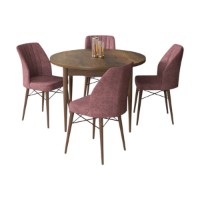 Set mobilă pentru bucătărie Hanah Home Rox Baroque Dusty Rose imaginea #2 — magazin online Desire.md