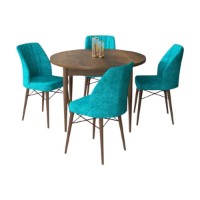 Set mobilă pentru bucătărie Hanah Home Rox Baroque Turquoise imaginea #2 — magazin online Desire.md