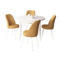 Set mobilă pentru bucătărie Hanah Home Tor White Cappuccino imaginea #2 — magazin online Desire.md