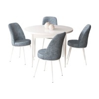 Set mobilă pentru bucătărie Hanah Home Tor White Grey imaginea #2 — magazin online Desire.md