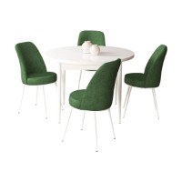 Set mobilă pentru bucătărie Hanah Home Tor White Khaki imaginea #2 — magazin online Desire.md