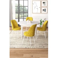 Set mobilă pentru bucătărie Hanah Home Tor White Mustard
