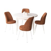 Set mobilă pentru bucătărie Hanah Home Tor White Tile Red imaginea #2 — magazin online Desire.md