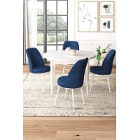 Set mobilă pentru bucătărie Hanah Home Tor White Navy Blue