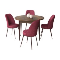Set mobilă pentru bucătărie Hanah Home Tor Baroque Burgundy imaginea #2 — magazin online Desire.md