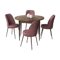 Set mobilă pentru bucătărie Hanah Home Tor Baroque Dusty Rose imaginea #2 — magazin online Desire.md