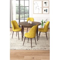 Set mobilă pentru bucătărie Hanah Home Tor Baroque Mustard