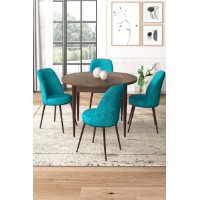 Set mobilă pentru bucătărie Hanah Home Tor Baroque Turquoise