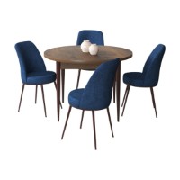 Set mobilă pentru bucătărie Hanah Home Tor Baroque Navy Blue imaginea #2 — magazin online Desire.md