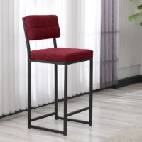 Scaun de bar Hanah Home Retro Burgundy