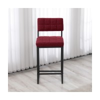 Scaun de bar Hanah Home Retro Burgundy imaginea #3 — magazin online Desire.md