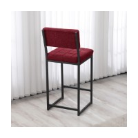 Scaun de bar Hanah Home Retro Burgundy imaginea #4 — magazin online Desire.md