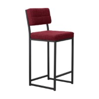 Scaun de bar Hanah Home Retro Burgundy imaginea #5 — magazin online Desire.md