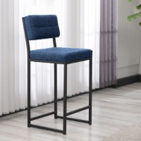 Scaun de bar Hanah Home Retro Navy Blue