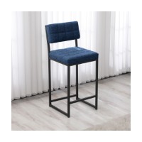 Scaun de bar Hanah Home Retro Navy Blue imaginea #3 — magazin online Desire.md