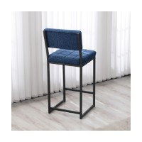 Scaun de bar Hanah Home Retro Navy Blue imaginea #4 — magazin online Desire.md