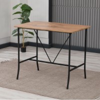 Masa de bar Hanah Home Retro Walnut