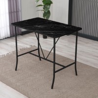 Masa de bar Hanah Home Retro Black imaginea #2 — magazin online Desire.md