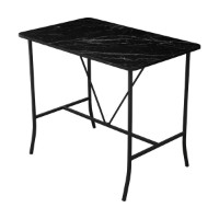 Masa de bar Hanah Home Retro Black imaginea #4 — magazin online Desire.md