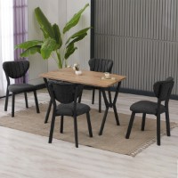 Set mobilă pentru bucătărie Hanah Home Elma Anthracite Walnut imaginea #2 — magazin online Desire.md