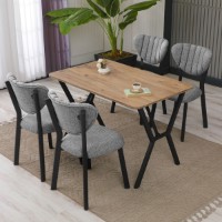Set mobilă pentru bucătărie Hanah Home Elma Grey Walnut