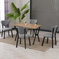 Set mobilă pentru bucătărie Hanah Home Elma Grey Walnut imaginea #2 — magazin online Desire.md