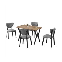 Set mobilă pentru bucătărie Hanah Home Elma Grey Walnut imaginea #4 — magazin online Desire.md