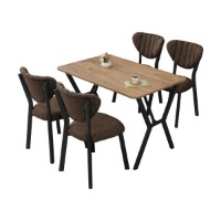 Set mobilă pentru bucătărie Hanah Home Elma Brown Walnut imaginea #3 — magazin online Desire.md