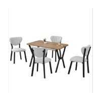 Set mobilă pentru bucătărie Hanah Home Elma Cream Walnut imaginea #4 — magazin online Desire.md