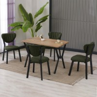 Set mobilă pentru bucătărie Hanah Home Elma Green Walnut imaginea #2 — magazin online Desire.md