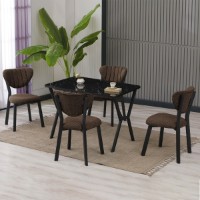 Set mobilă pentru bucătărie Hanah Home Elma Brown Black imaginea #2 — magazin online Desire.md