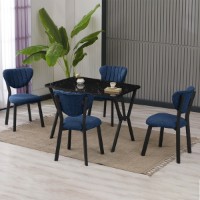 Set mobilă pentru bucătărie Hanah Home Elma Navy Blue Black imaginea #2 — magazin online Desire.md