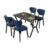 Set mobilă pentru bucătărie Hanah Home Elma Navy Blue Black imaginea #3 — magazin online Desire.md