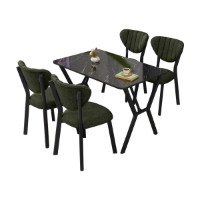 Set mobilă pentru bucătărie Hanah Home Elma Green Black imaginea #3 — magazin online Desire.md