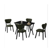 Set mobilă pentru bucătărie Hanah Home Elma Green Black imaginea #4 — magazin online Desire.md