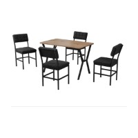Set mobilă pentru bucătărie Hanah Home Dubai Anthracite Walnut imaginea #4 — magazin online Desire.md
