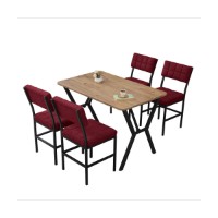 Set mobilă pentru bucătărie Hanah Home Dubai Burgundy Walnut imaginea #3 — magazin online Desire.md
