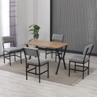 Set mobilă pentru bucătărie Hanah Home Dubai Grey Walnut imaginea #2 — magazin online Desire.md