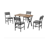 Set mobilă pentru bucătărie Hanah Home Dubai Grey Walnut imaginea #4 — magazin online Desire.md