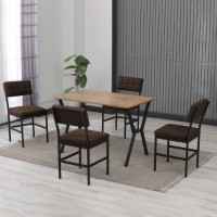 Set mobilă pentru bucătărie Hanah Home Dubai Brown Walnut imaginea #2 — magazin online Desire.md