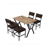 Set mobilă pentru bucătărie Hanah Home Dubai Brown Walnut imaginea #3 — magazin online Desire.md