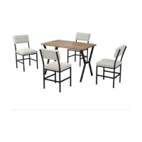 Set mobilă pentru bucătărie Hanah Home Dubai Cream Walnut imaginea #4 — magazin online Desire.md