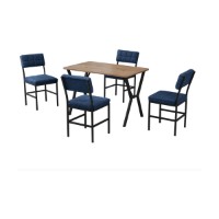 Set mobilă pentru bucătărie Hanah Home Dubai Navy Blue Walnut imaginea #4 — magazin online Desire.md