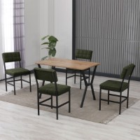 Set mobilă pentru bucătărie Hanah Home Dubai Green Walnut imaginea #2 — magazin online Desire.md