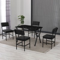Set mobilă pentru bucătărie Hanah Home Dubai Anthracite Black imaginea #2 — magazin online Desire.md