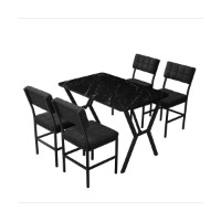 Set mobilă pentru bucătărie Hanah Home Dubai Anthracite Black imaginea #3 — magazin online Desire.md