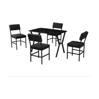 Set mobilă pentru bucătărie Hanah Home Dubai Anthracite Black imaginea #4 — magazin online Desire.md