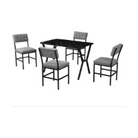 Set mobilă pentru bucătărie Hanah Home Dubai Grey Black imaginea #4 — magazin online Desire.md